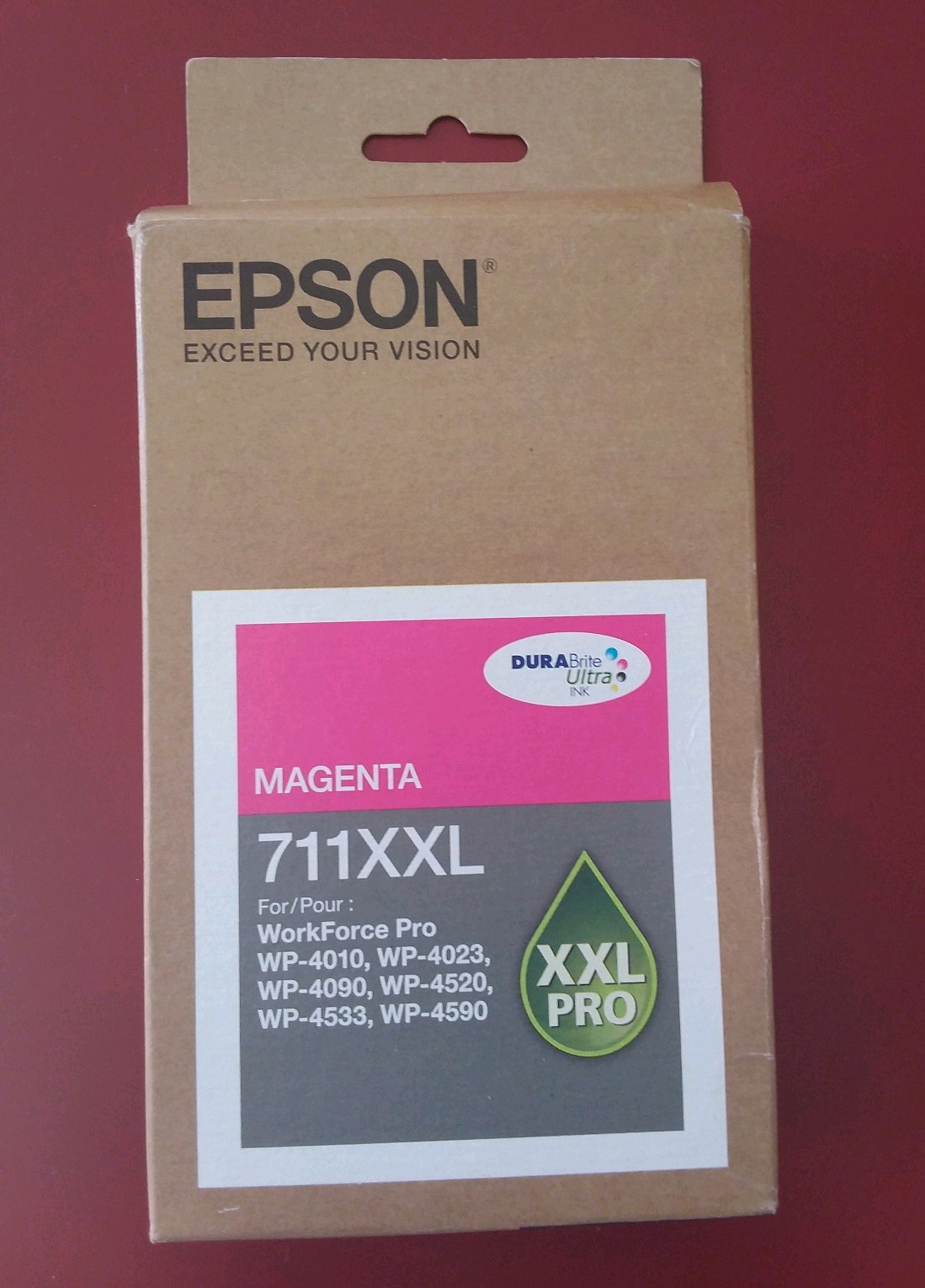 09/2021 NEW Epson T711XXL T711XXL320  Magenta High-Yield Ink WP-4010 4023 4090 .