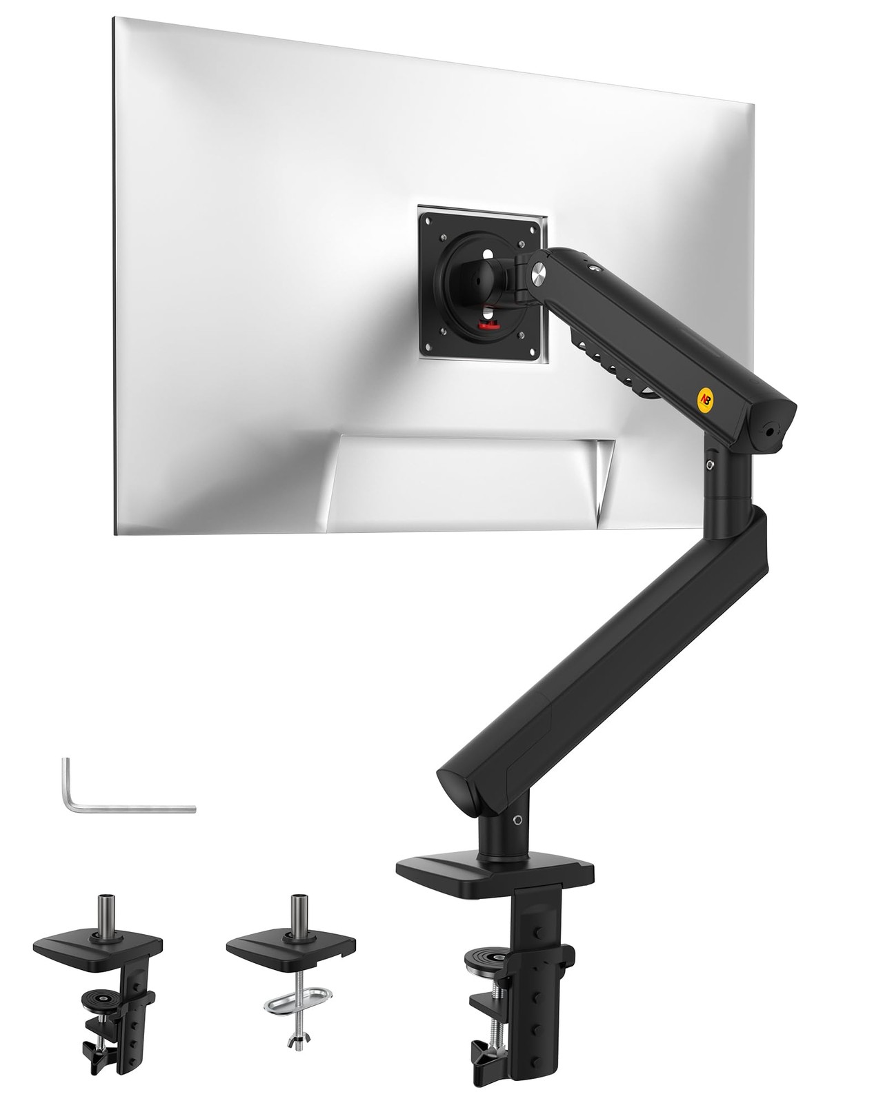 A5 Black NB Single Computer Monitor Mount Stand Fits VESA 75/100mm 32 Inch