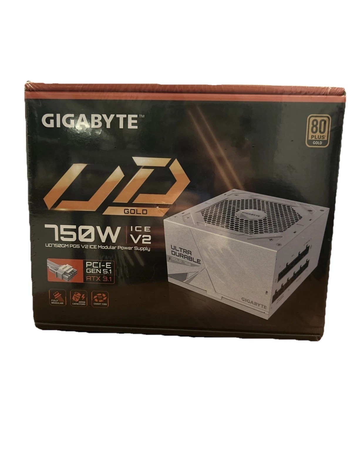 Gigabyte UD750GM 750W Power Supply,Ice V2, 80 Plus Gold