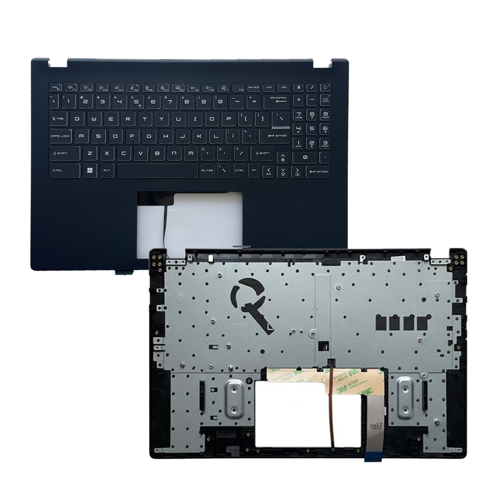 For MSI Modern 15 MS-15H1 MS-15H2 15.6in Palmrest Cover With Backlit Keyboard