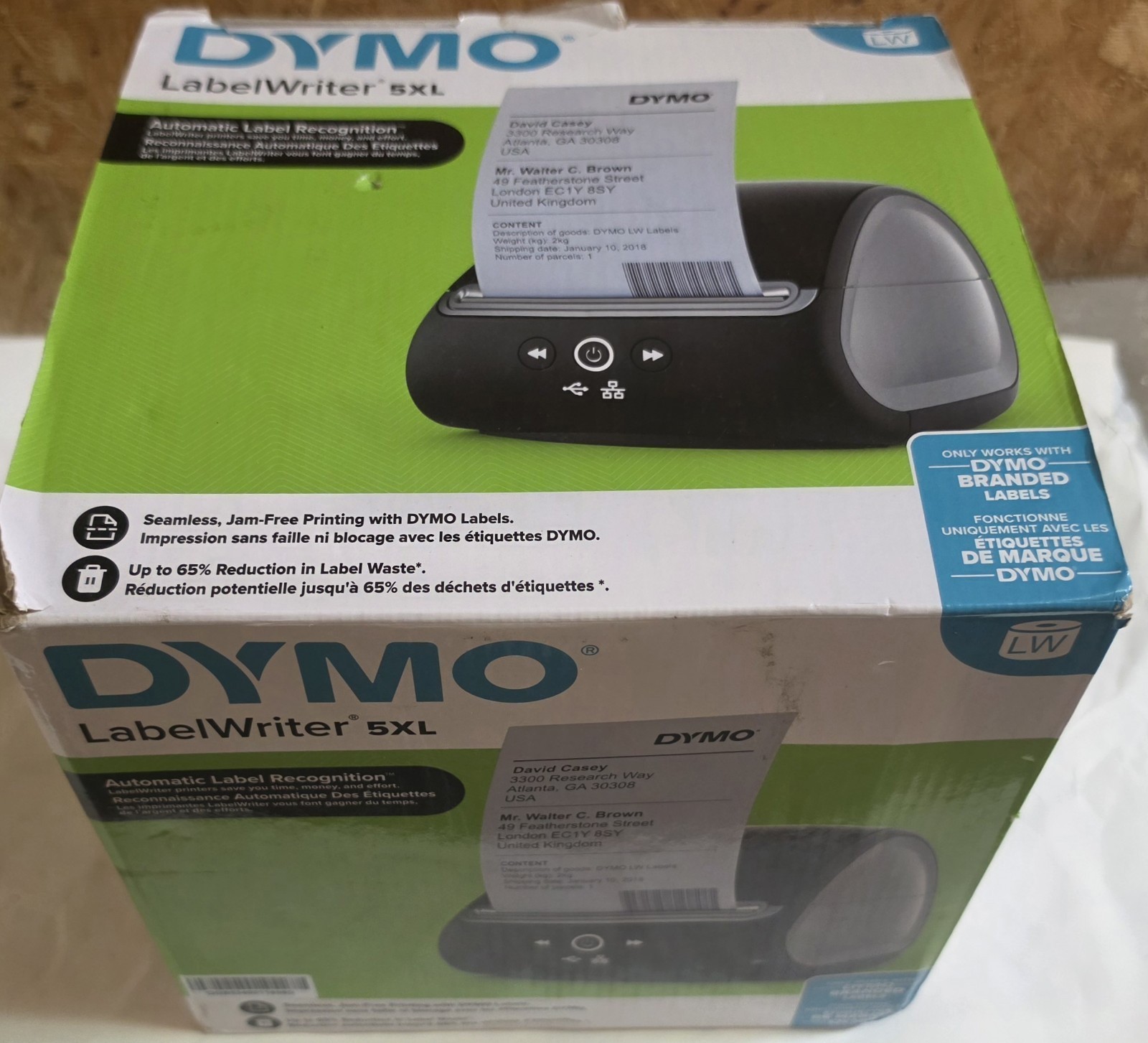 Dymo LabelWriter 5XL Direct Thermal Label 4x6 Printer USB
