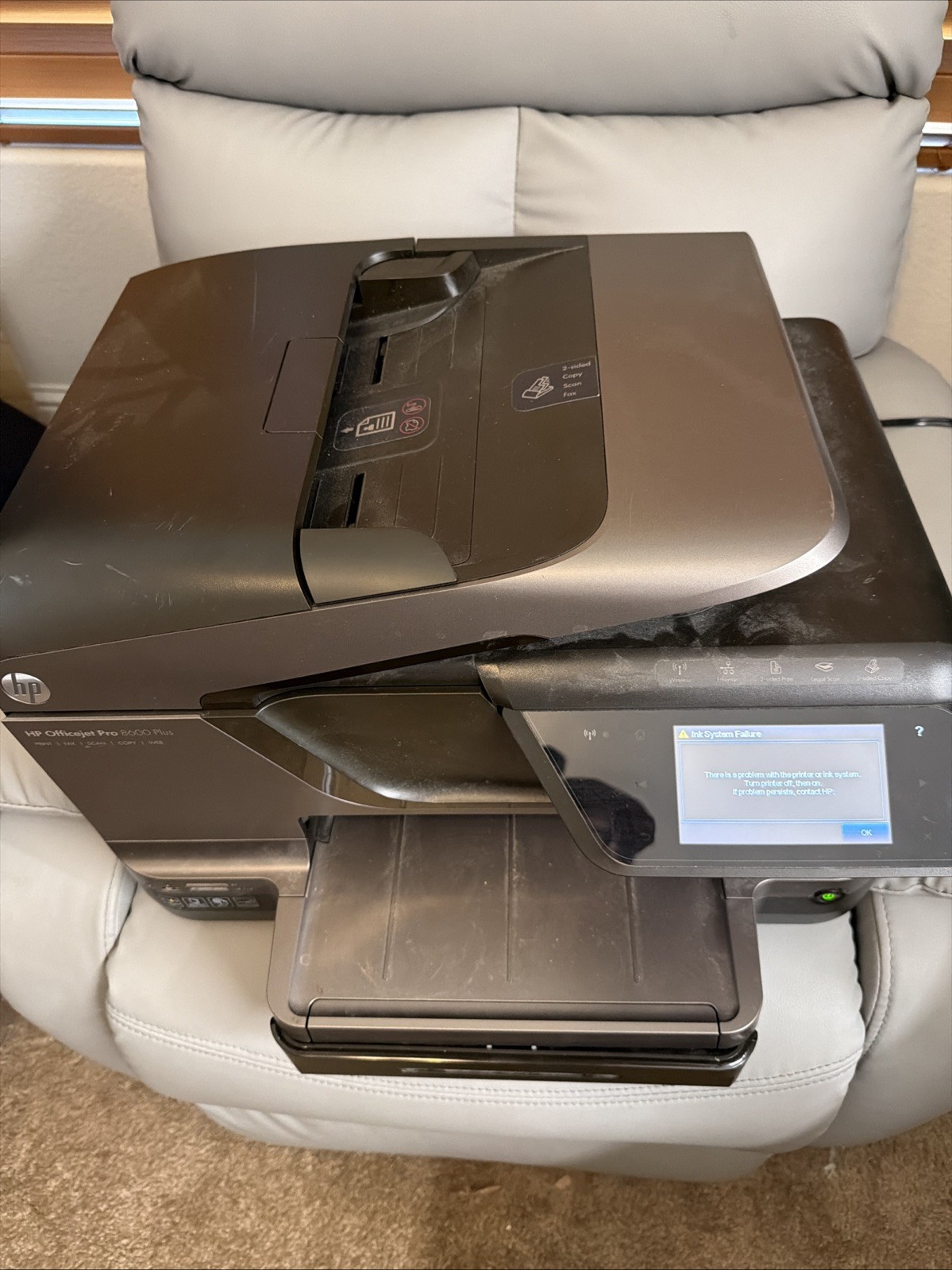 HP OfficeJet Pro 8600 Printer Wireless Inkjet Printhead Missing No Print Head