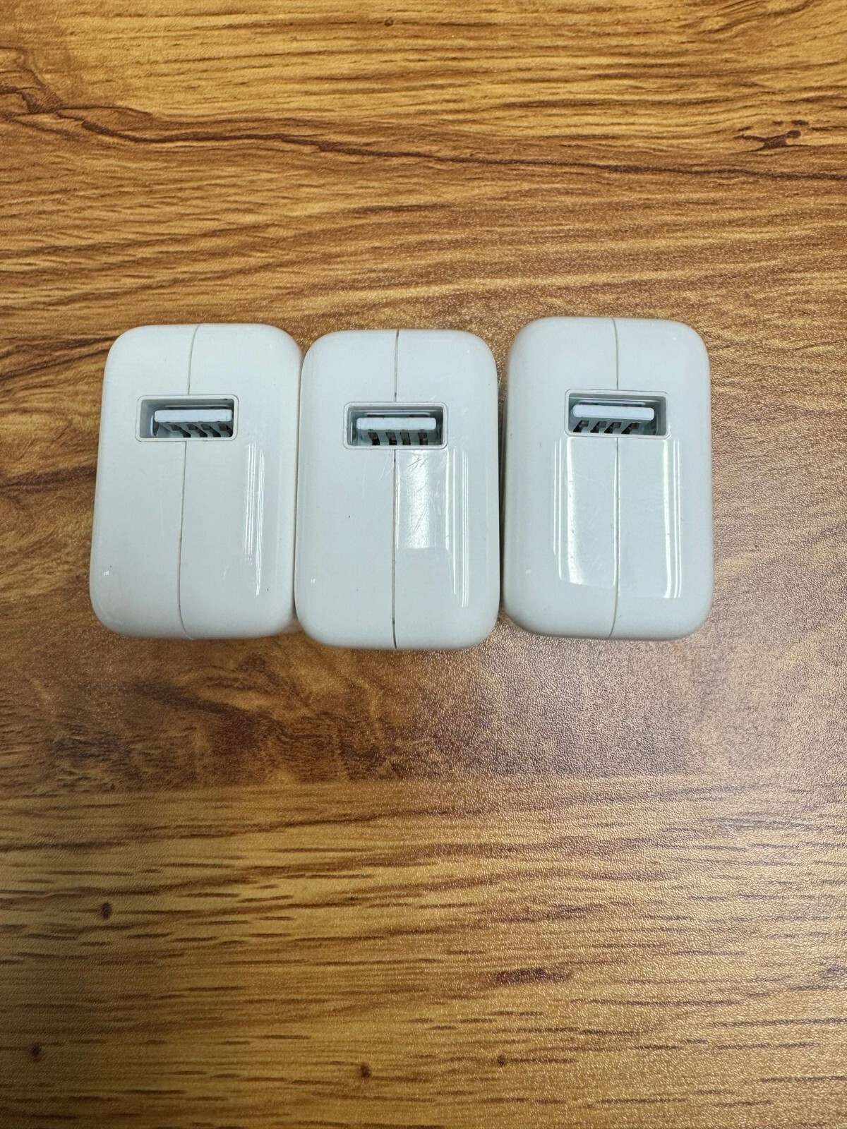 3 PACK Original Apple 12w USB Wall Charger Adapter OEM x3 charging cubes