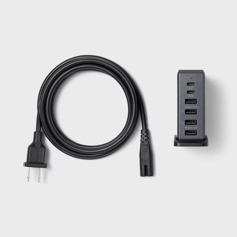 heyday 6-Port Charging Hub Vertical 2C + 4A - heyday