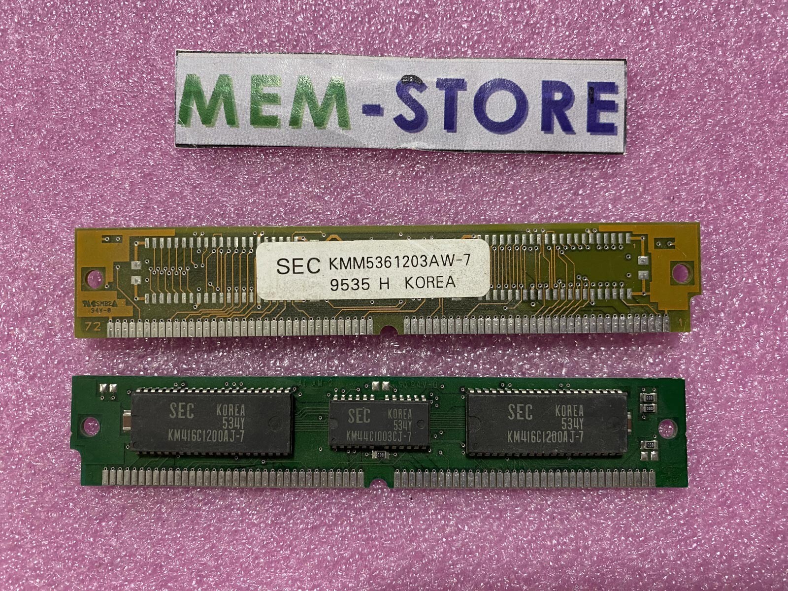 Lot of 10 Samsung KMM5361203AW-7 8MB 2x4MB RAM Original -Contact us for quantity