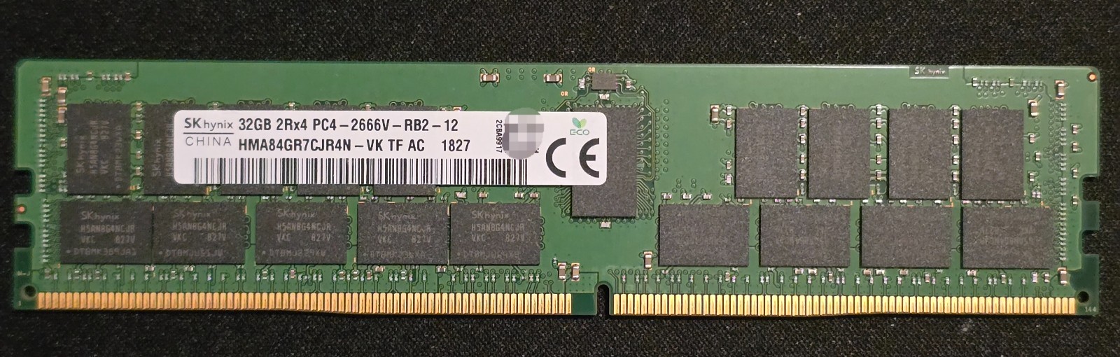 SK HYNIX HMA84GR7*-VK 32GB PC4-21300 DDR4-2666MHz RAM RDIMM ECC Server MIX