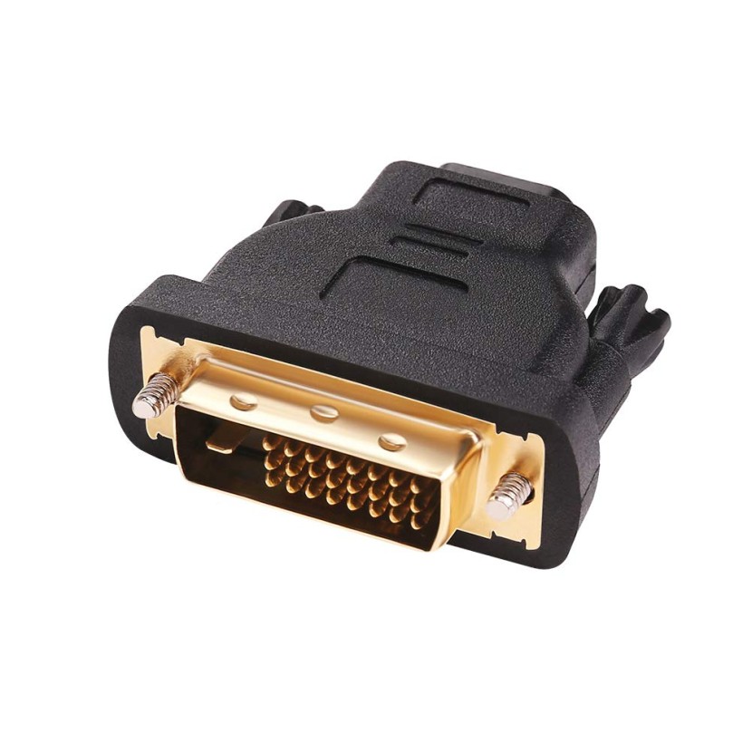 DTECH DVI to HDMI Adapter DVI Male to HDMI Female Bi-Directional DVI-D Port Conv