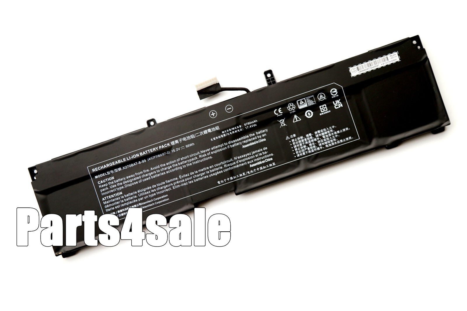 New Genuine X270BAT-8-99 Laptop Battery for Eurocom Raptor X17 6-87-NH77S-42D00