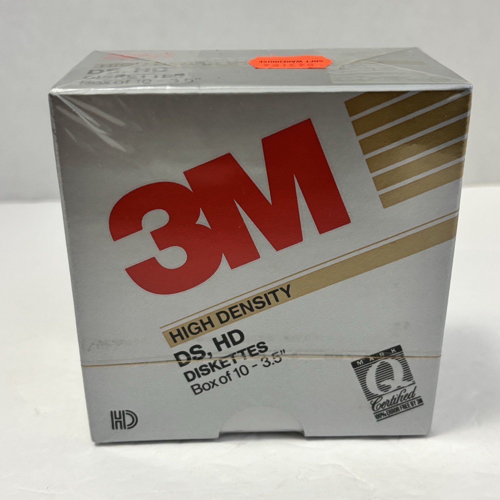 NEW 3M High Density DS HD 3.5" Diskettes Box of 10 Floppy Disks Sealed