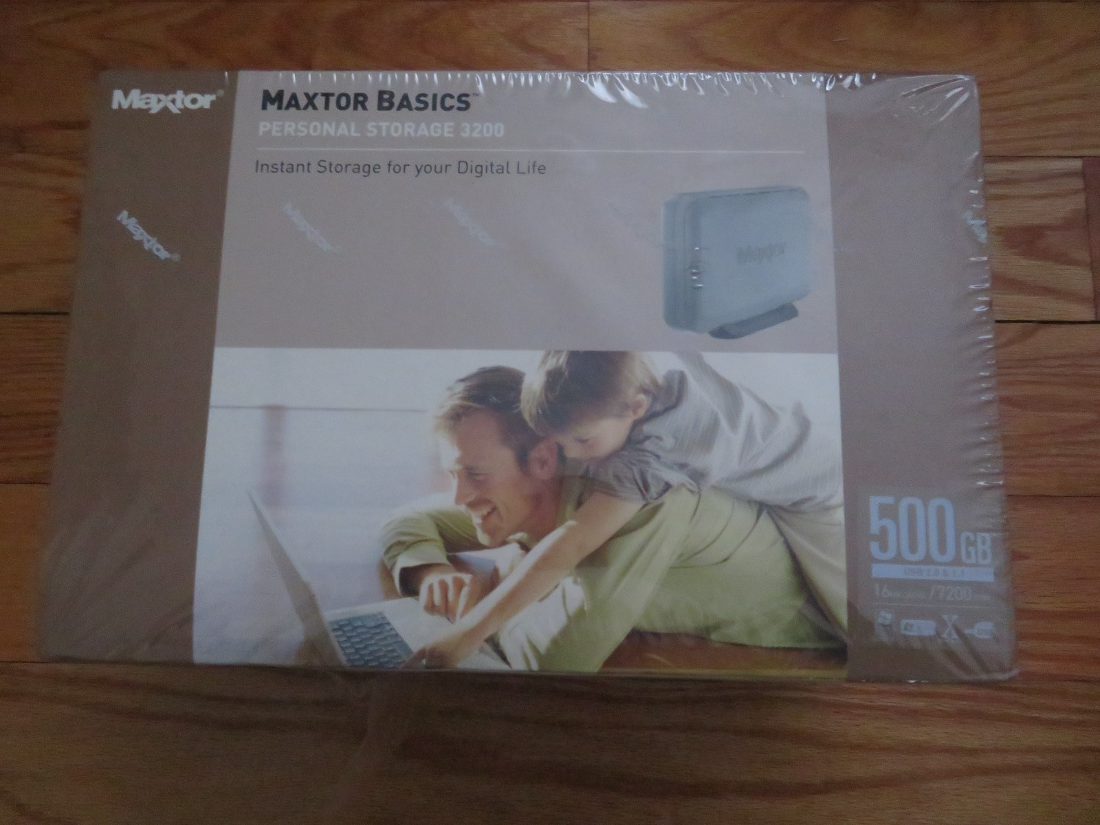 MAXTOR BASICS PERSONAL STORAGE 3200, 500 GB - FACTORY SEALED.