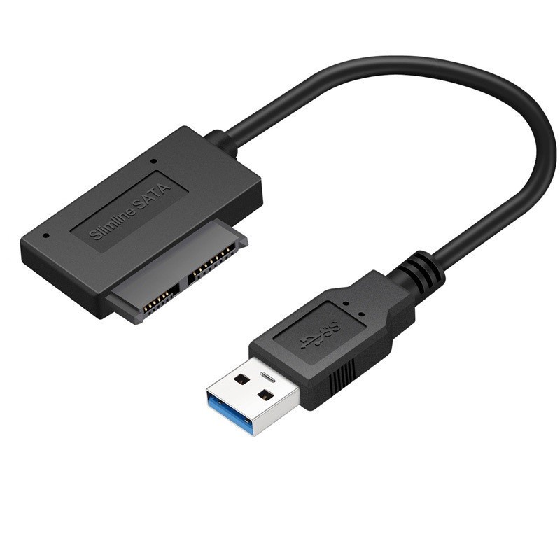 USB3.0 to SATA7+6Pin 13 Pin Slimline Sata Cable for Laptop CD DVD ROM Drive a