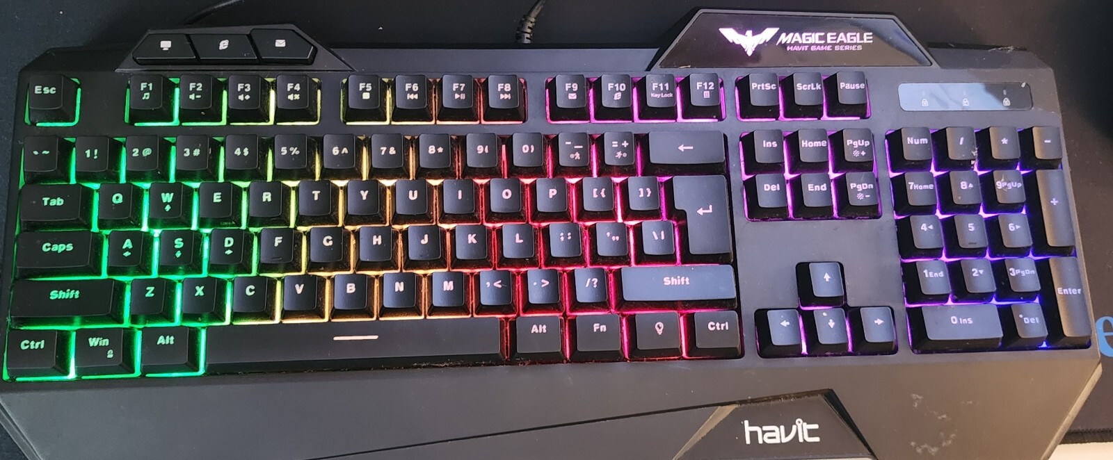 Havit Magic Eagle HV-KB392L Multi Function Backlit Keyboard Gaming Keyboard