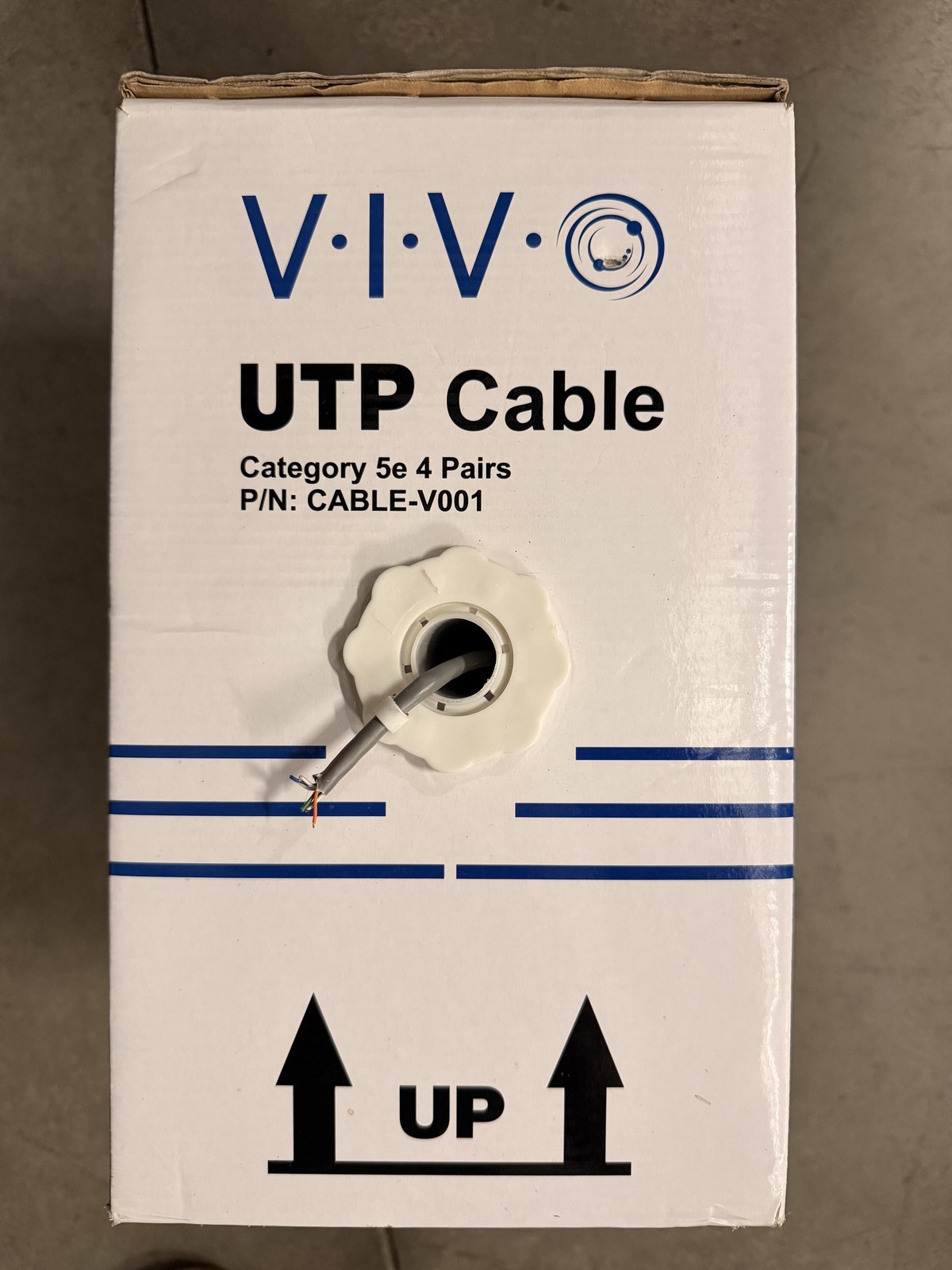 VIVO CABLE-V001 Cat5e Cable - 2 Opened Pull Boxes, Footage Unknown