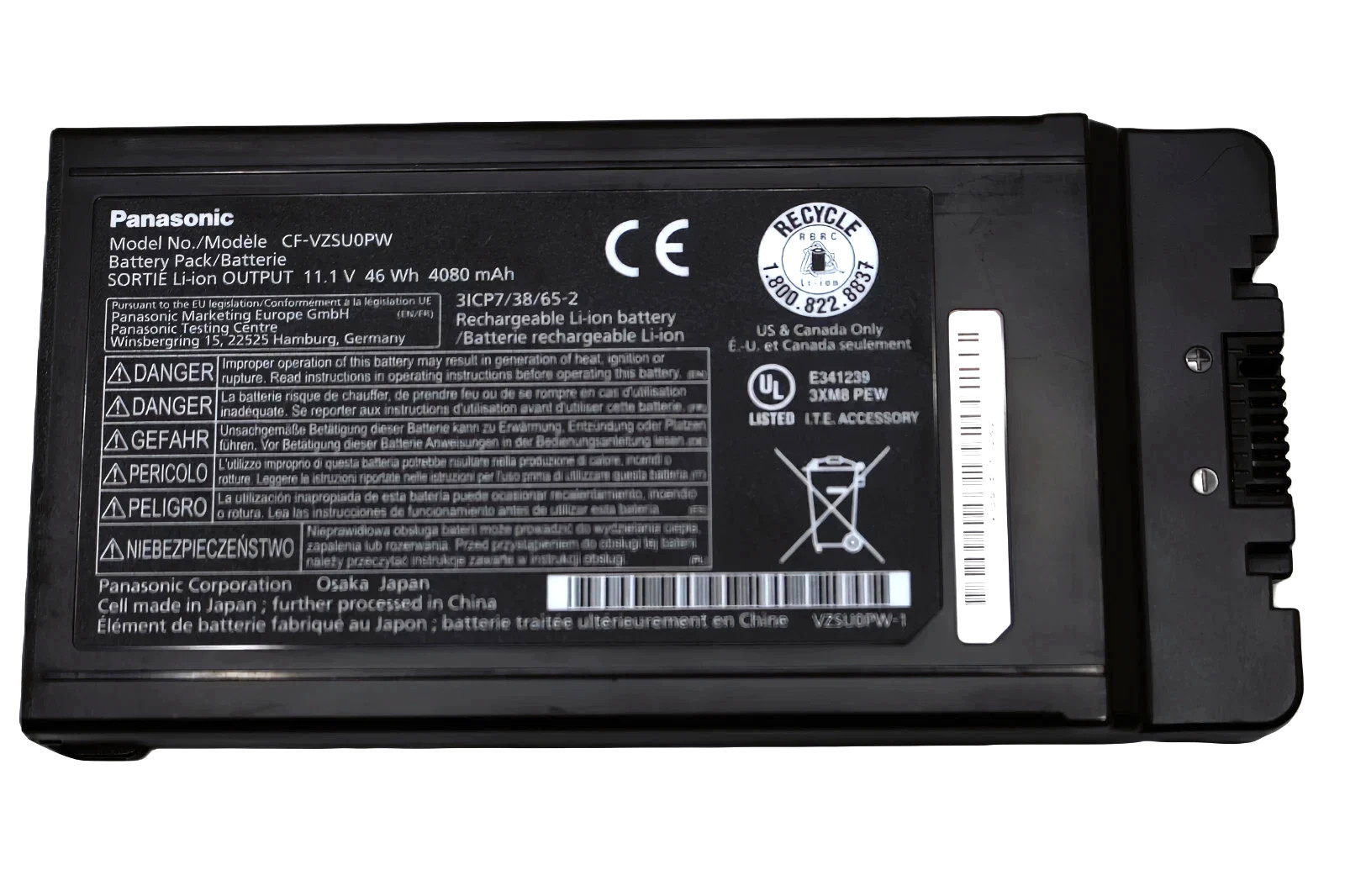 Genuine 46Wh CF-VZSU0PW Battery For Panasonic Toughbook CF-54 MK1 MK2 MK3 Series