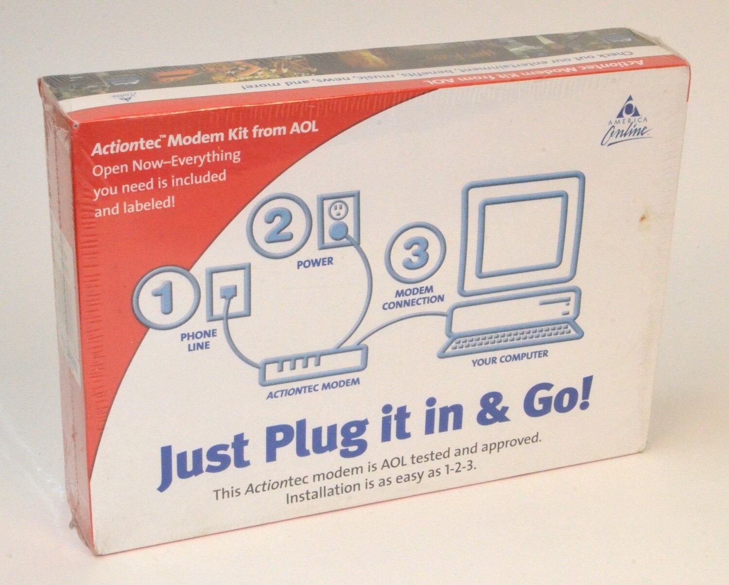 "Vintage" ActionTec Modem Kit from AOL *New* EX56012-04