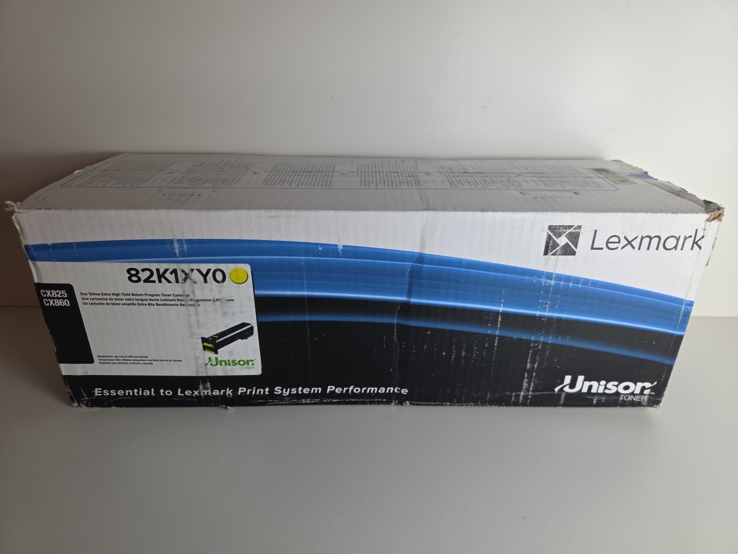 NEW GENUINE - LEXMARK 82K1XY0 Extra High Yield YELLOW TONER - *UGLY BOX*