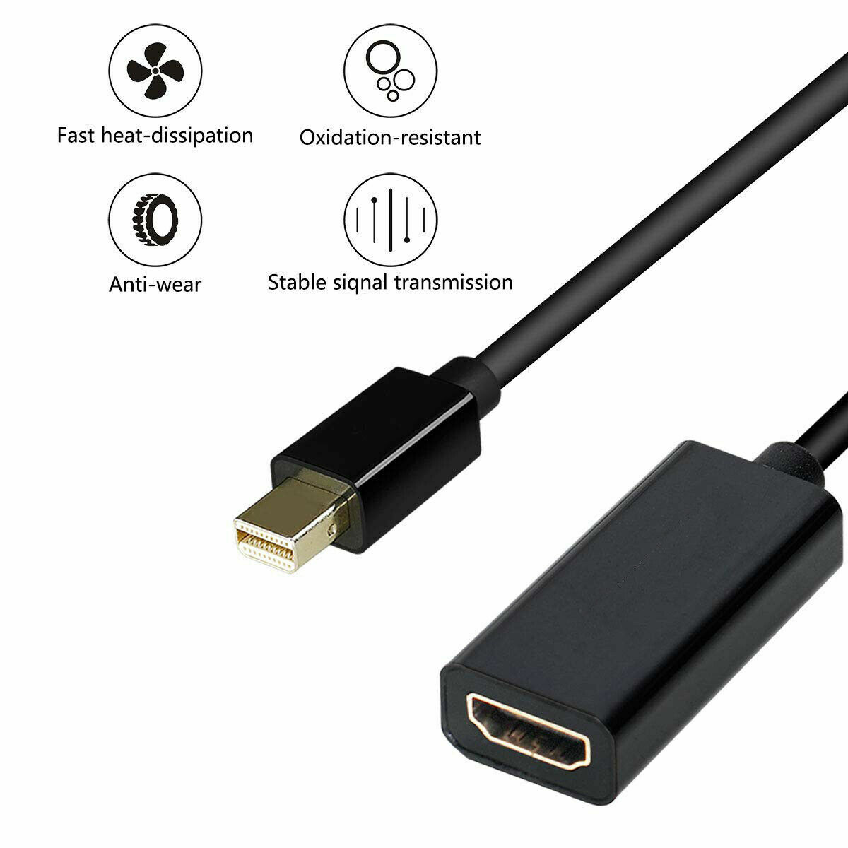 Thunderbolt/Mini Display Port/DP to VGA/HDMI/DVI Adapter For Macbook Pro Air Mac