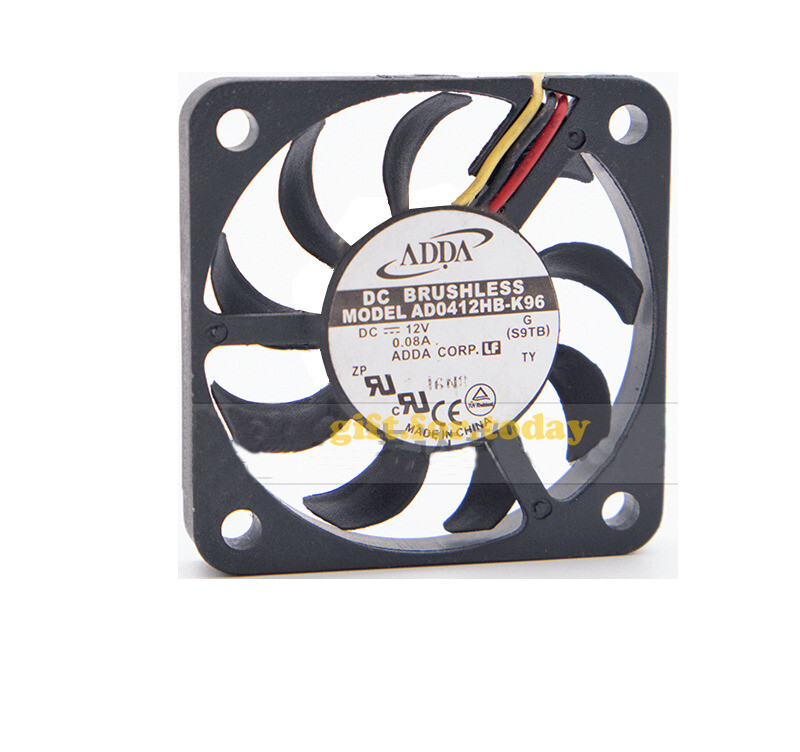 For ADDA AD0412HB-K96 40*40*07MM 4CM DC12V 0.08A 3Pin Cooling Fan