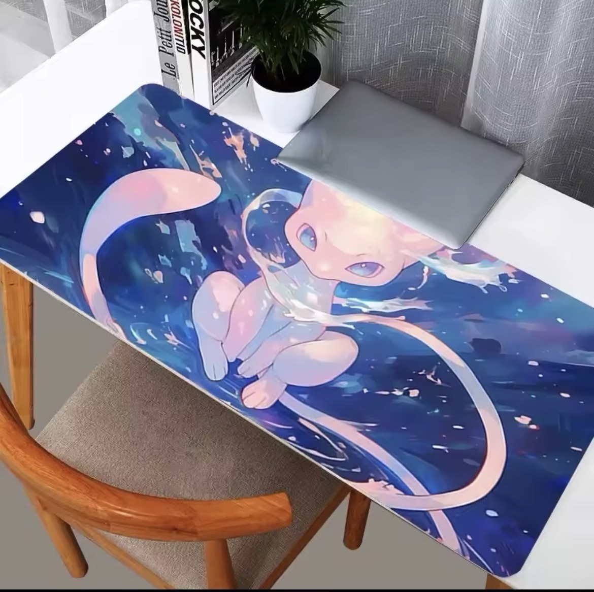 P-Pokemon Mew Grande Mousepad Large Gaming Mouse Pad