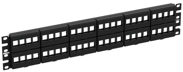 NEW NKFP48Y Netkey 48 Port Snap-in Faceplate Patch Panel Panduit 105N55