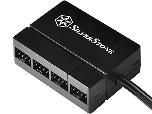 SilverStone Technology CPF04 All Black 1-to-8 PWM Fan Hub