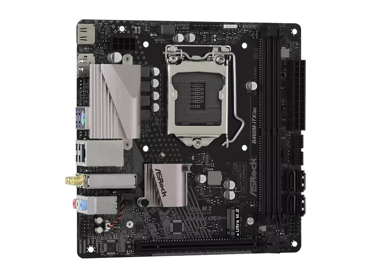 ASRock B460M-ITX/AC LGA 1200 Intel B460 SATA 6Gb/s Mini ITX Intel Motherboard