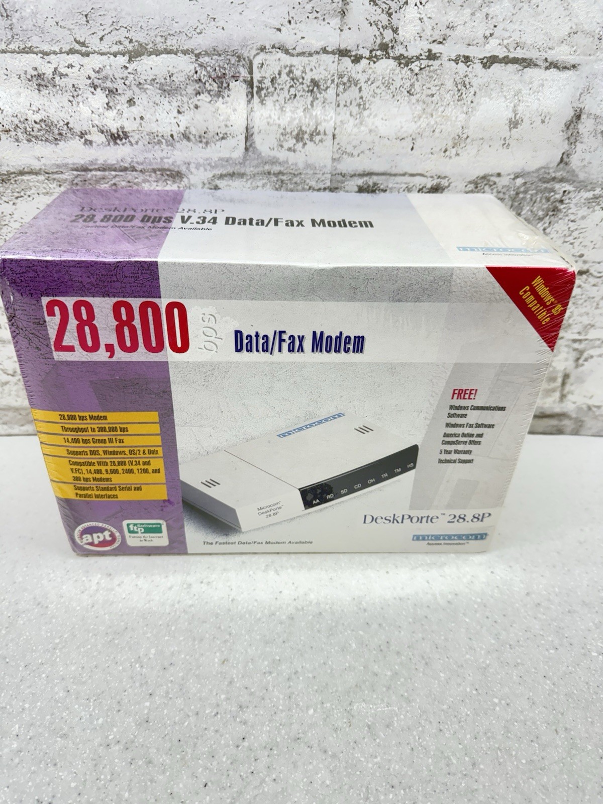 Vintage Collectable External Data Fax modem Microcom Desk porter 28.8P Sealed