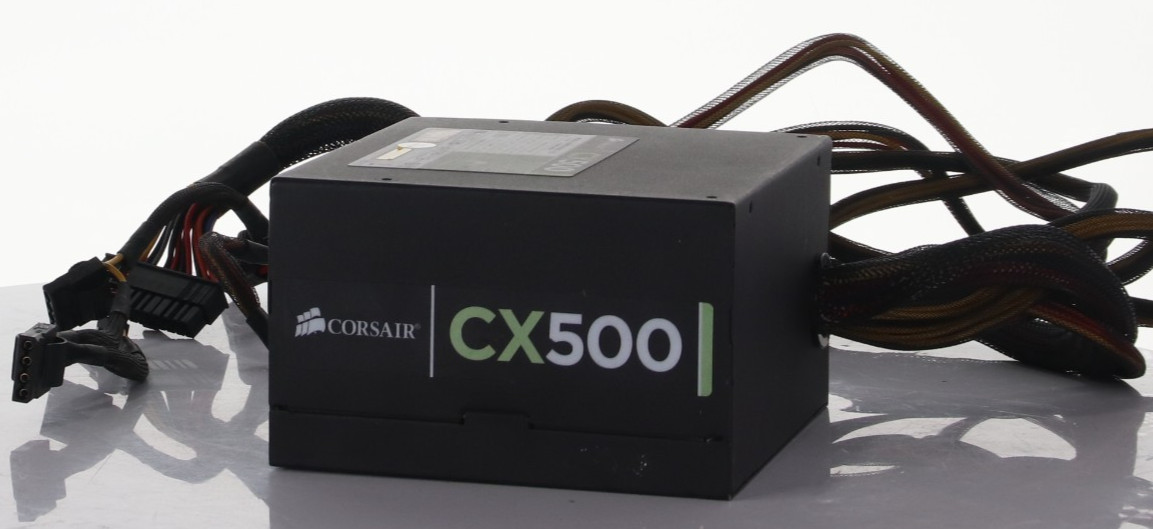 CORSAIR CX500 CMPSU-500CX 20+4Pin 500W FIXED PC POWER SUPPLY BLACK