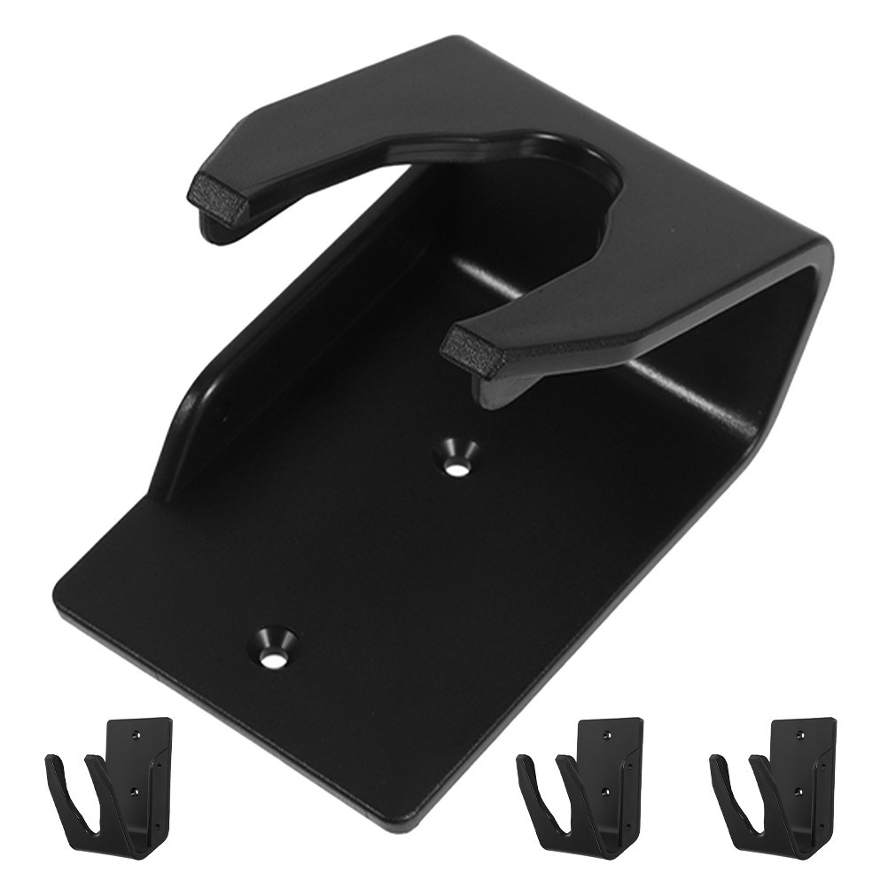 Reusable Black Plastic Barcode Scanner Wall Mount Bracket Space Saving Design