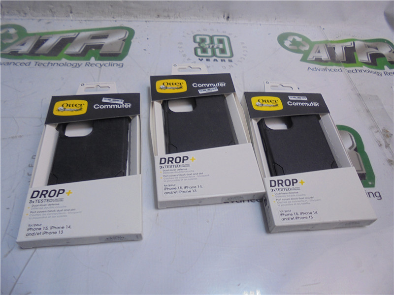 OtterBox 77-92611 Case for iPhone 15 14 13, Black, New Factory Sealed Lot of 3