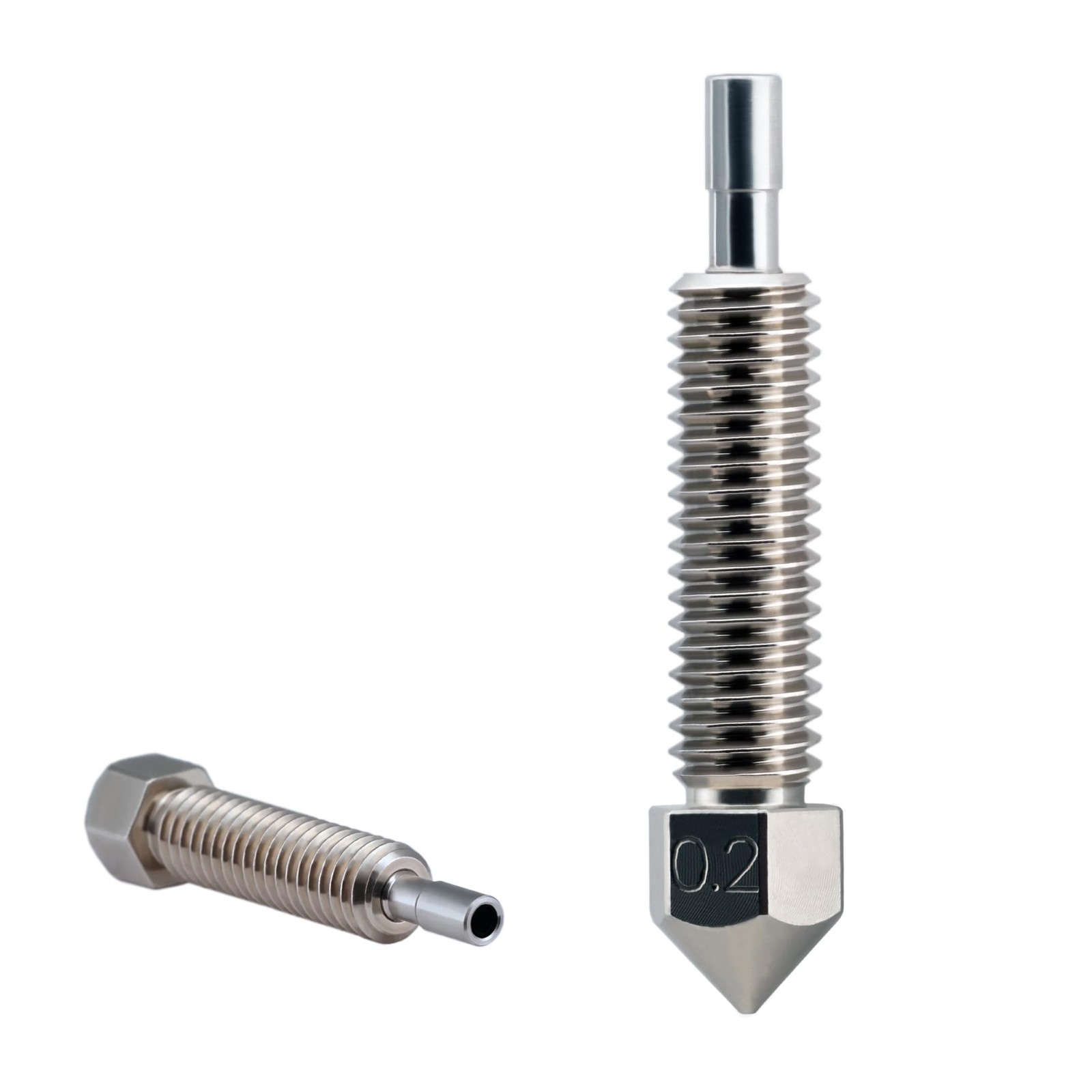 Microswiss Brass Plated Wear Resistant Nozzle For FlowTech Hotend .2mm