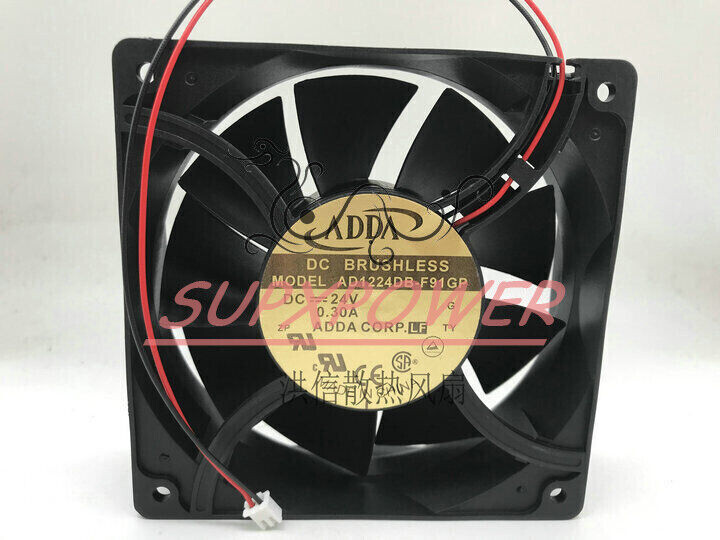 New ADDA 12038 AD1224DB-F91GP DC24V 0.30A 12CM inverter cooling fan (1PCS)