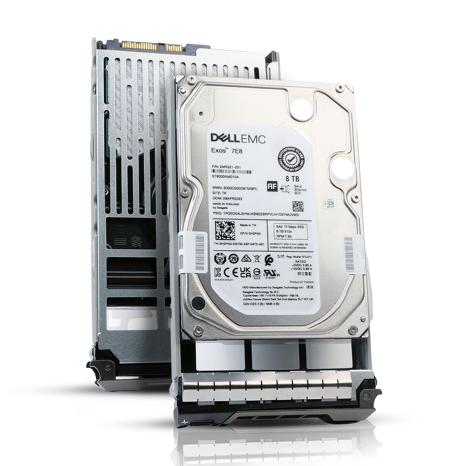 Dell 8TB 7.2K RPM SAS 12Gb/s 512e 3.5" Enterprise PowerEdge HDD 0H3PN0 G13