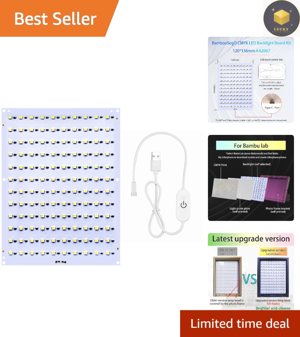 Compact CMYK LED Backlight Kit for Multi-Application Use - 3D Printing Essential