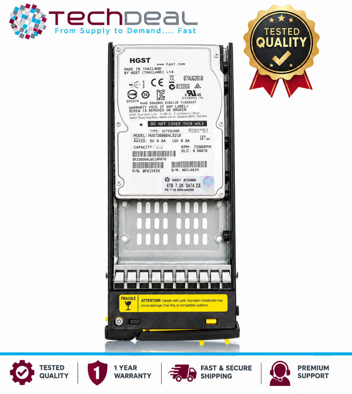 HGST HUC109090CSS600 900GB 10K SAS 6Gb/s 2.5" Enterprise HDD 0B26014