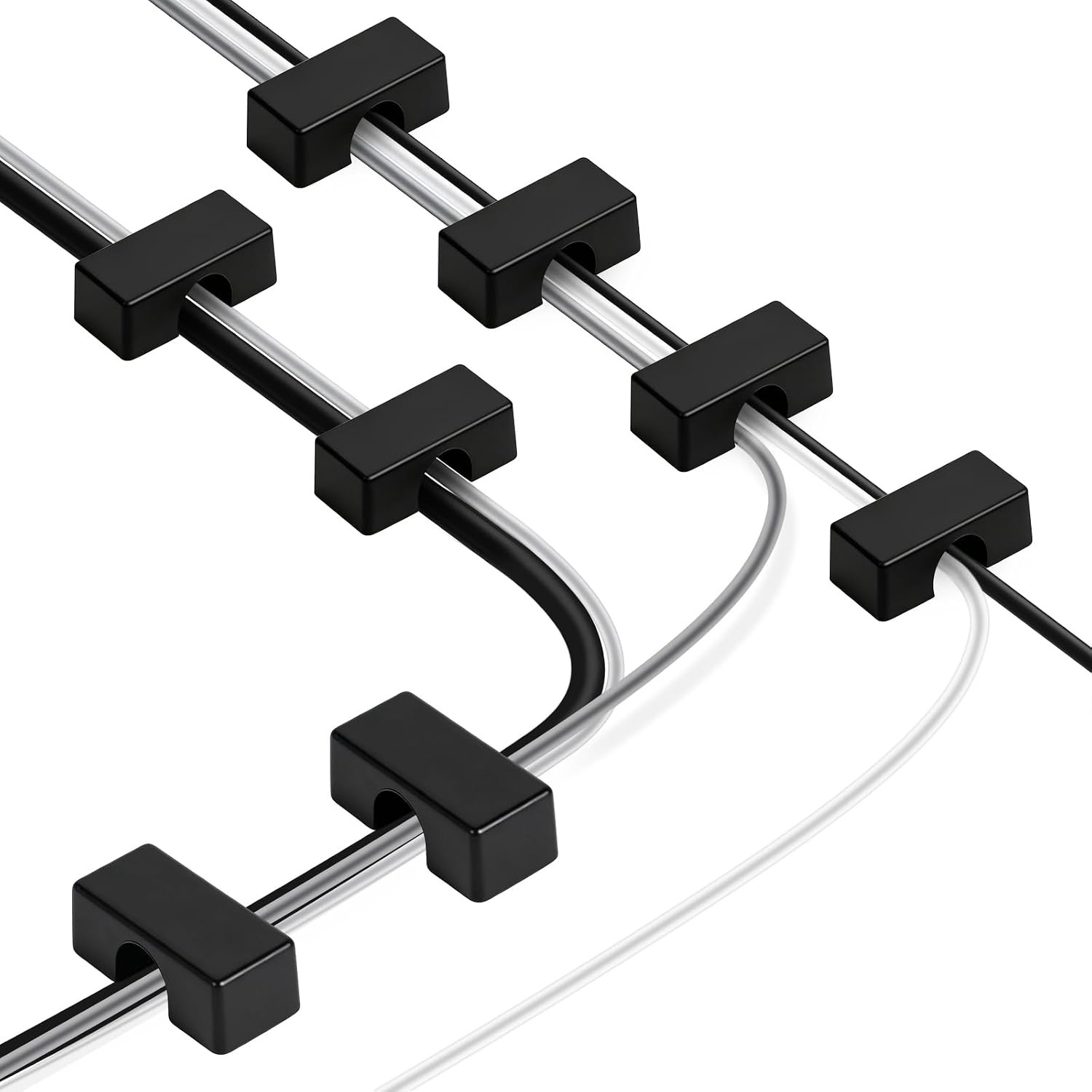 8 Pack Magnetic Cord Holder, Large Cable Clips, Strong Magnet Cable Holder