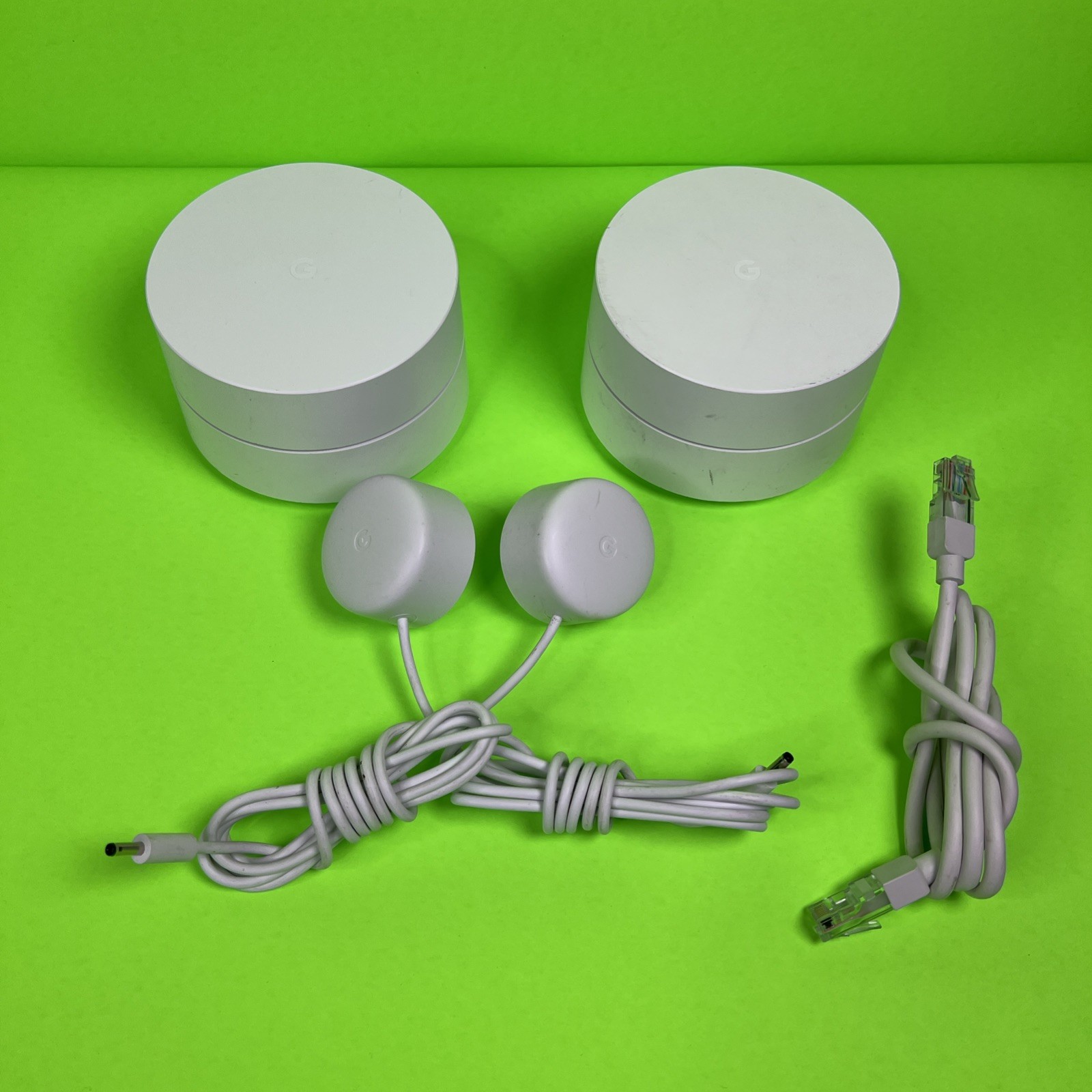 2 Google Nest WiFi Router/extender GJ2CQ AC1200 Mesh System -SAME DAY - WARRANTY