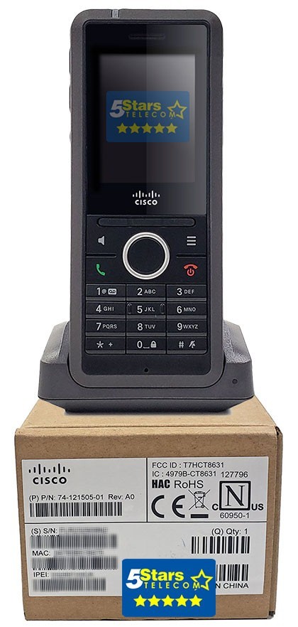 Cisco 6825 IP DECT Wireless Handset (CP-6825-3PC-NA-K9=) - Brand New