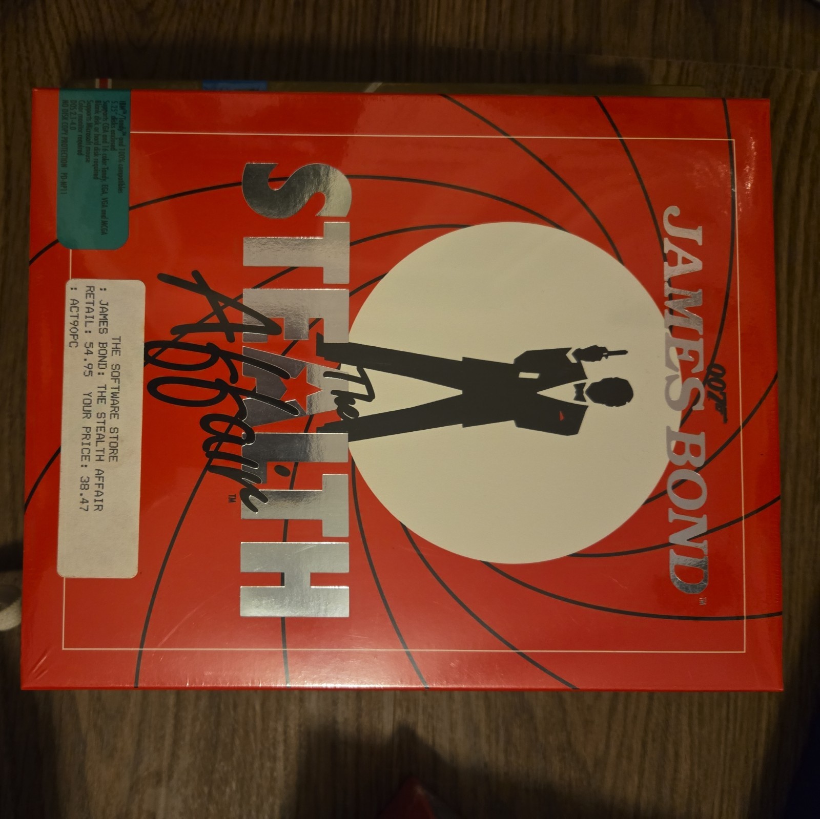 Vintage Big Box PC - Interplay James Bond 007 Stealth Affair 5.25" DOS NIB