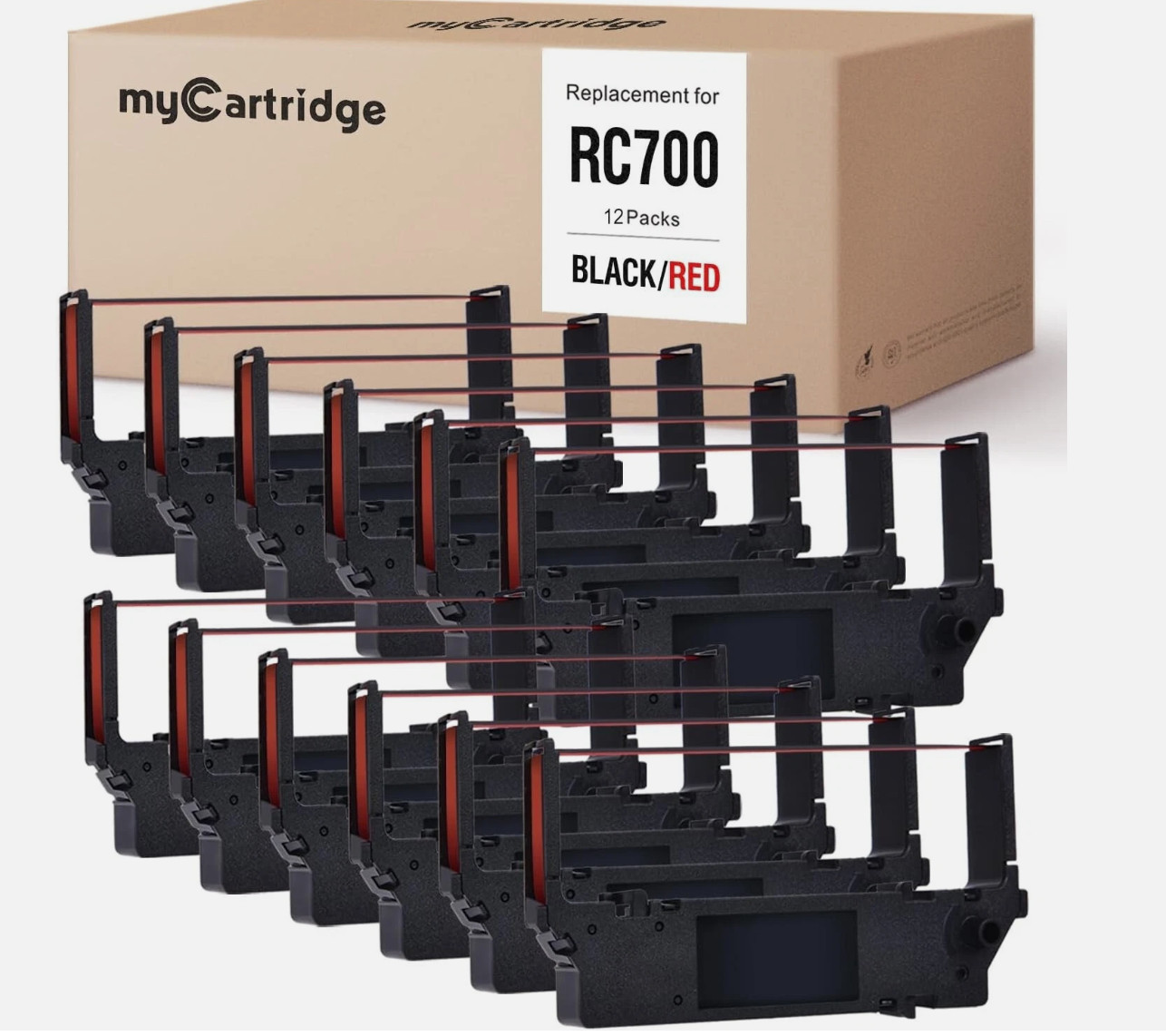 MyCartridge 12-Packs Compatible Ink Ribbon Replacement for Star RC700 SP700 S...