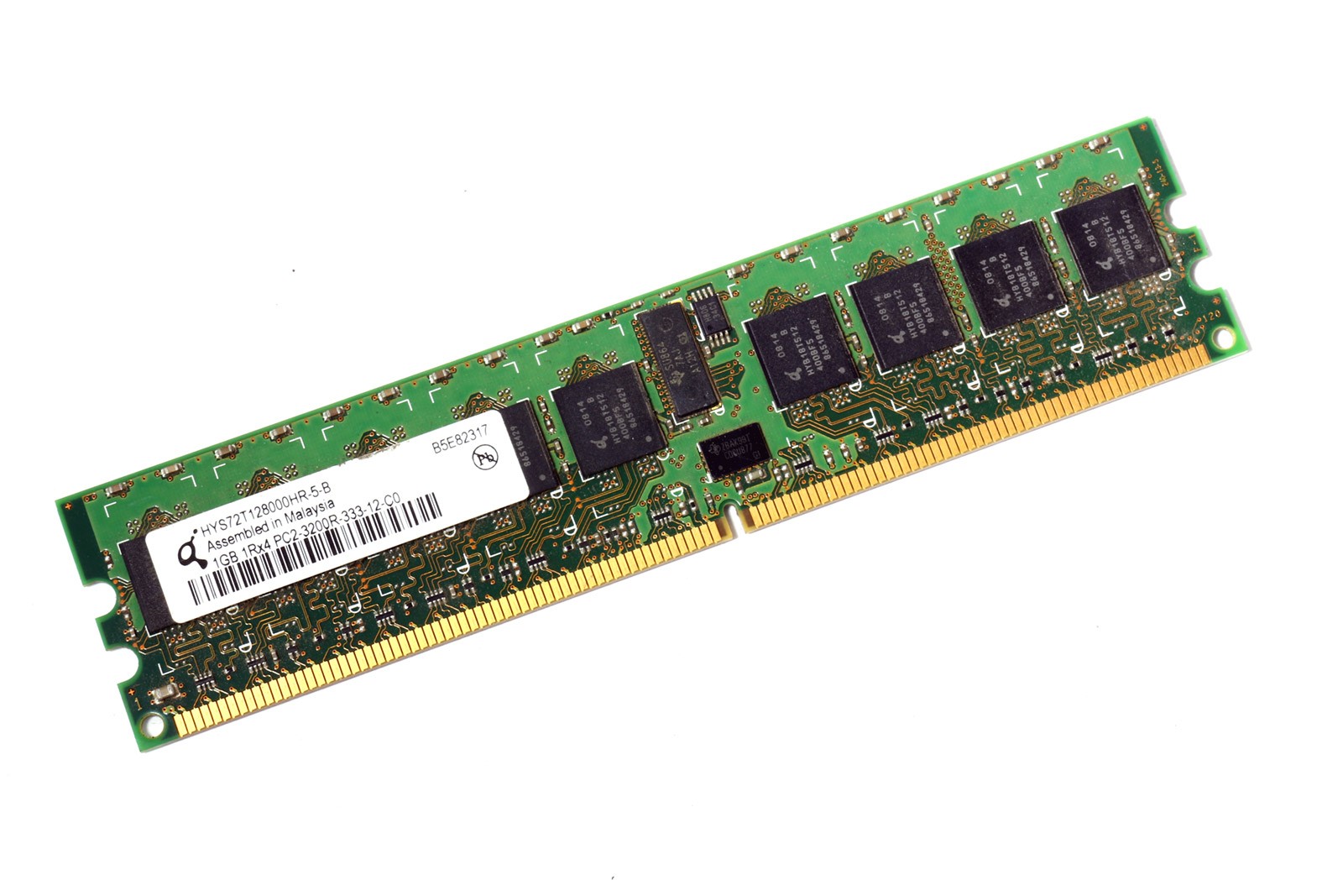 Qimonda HYS72T128000HR-5-B PC2-3200R-333-12-C0 1GB Server Memory RAM