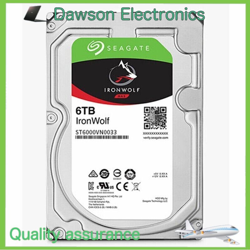 Seagate IronWolf ST6000VN0033 7200RPM 6TB 256MB Cache 3.5" Internal Hard Drive