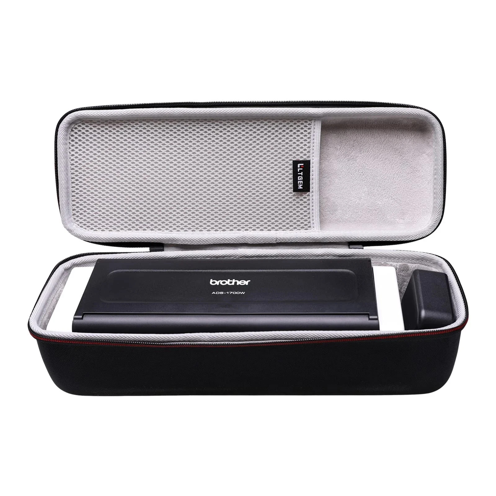 LTGEM Hard Case for Brother ADS-1700W / ADS-1200 Scanner, Black