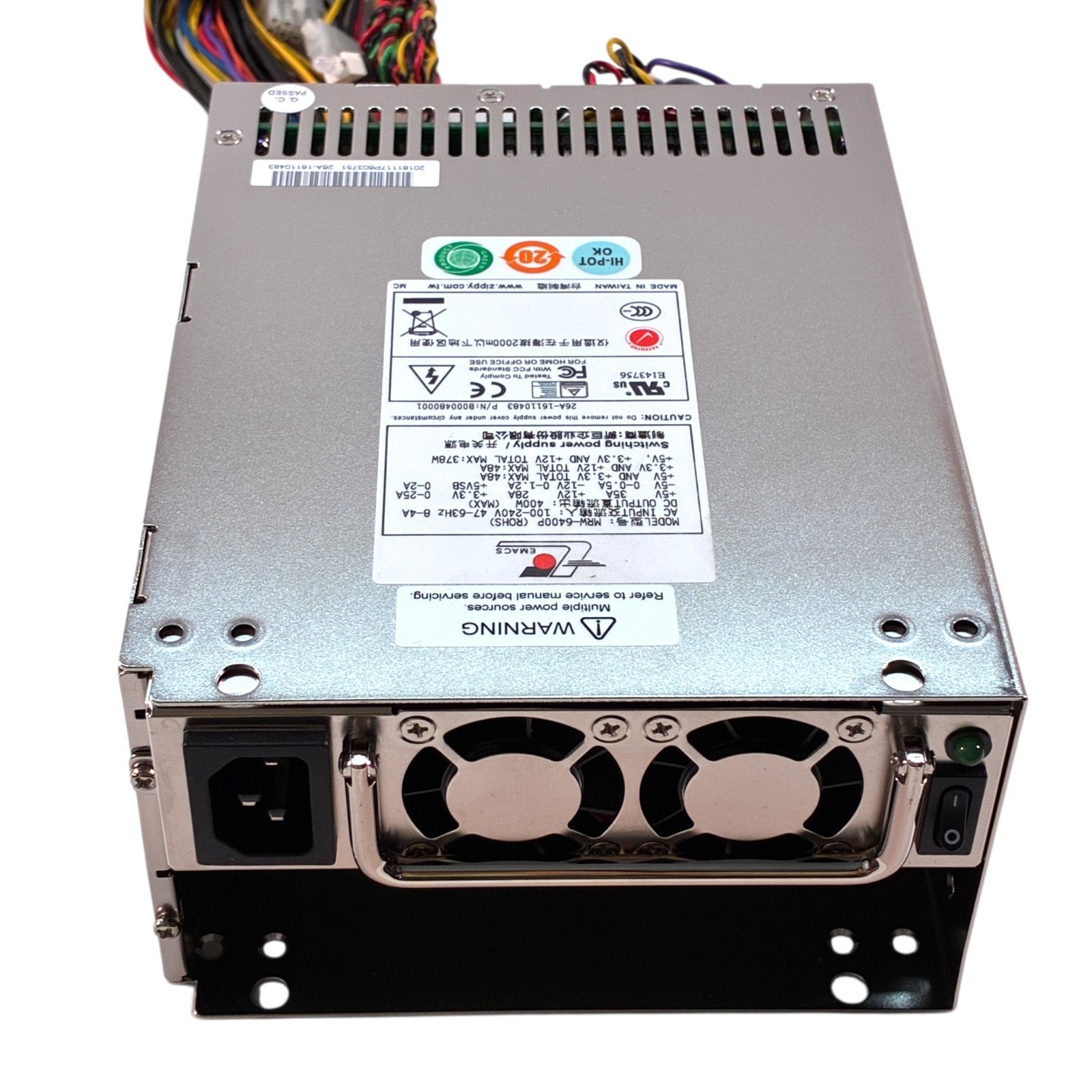 Zippy EMACS MRW-6400P 400W Server Switching Power Supply 26A-16110483