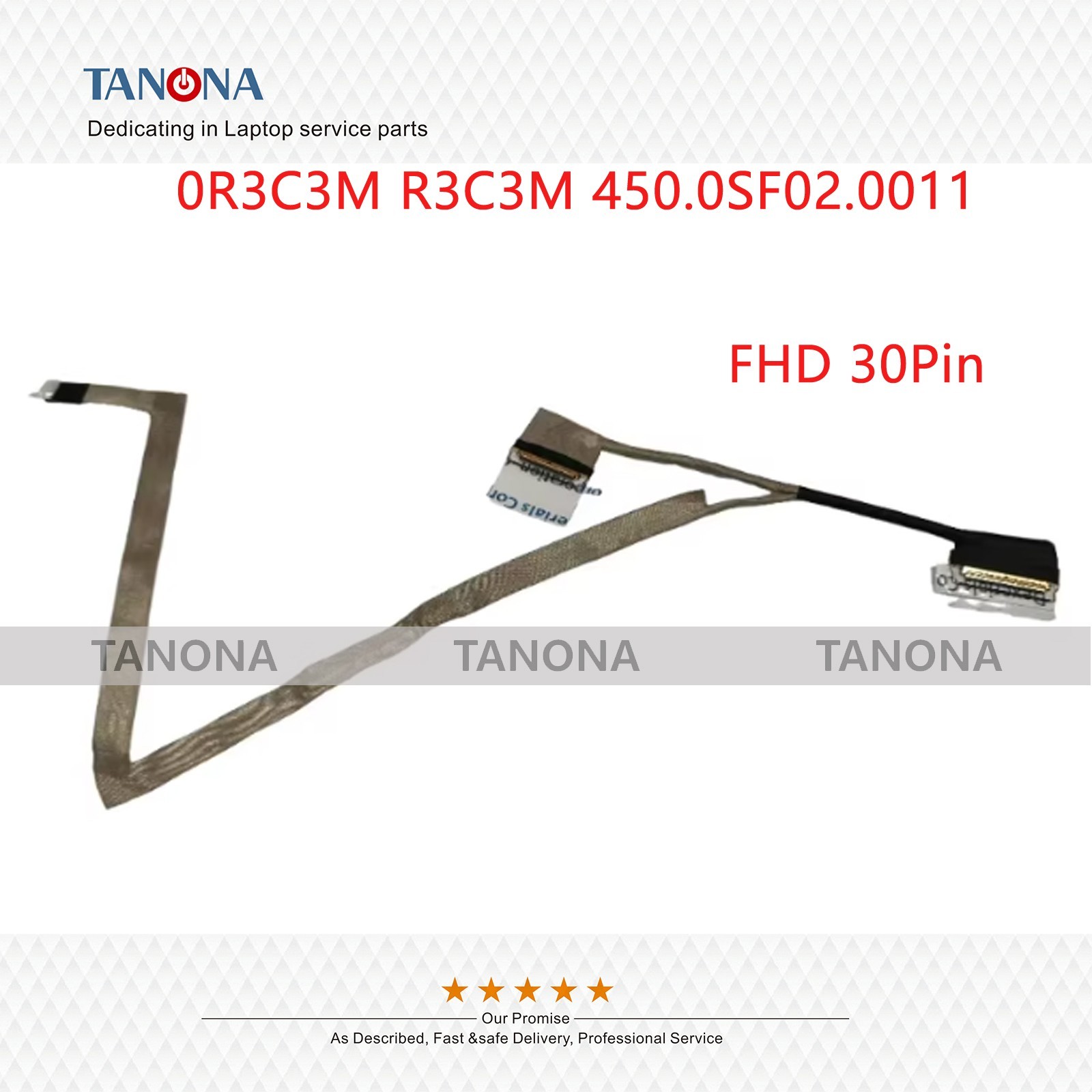 New 0R3C3M R3C3M For Dell Latitude 3440 3435 FHD LCD Cable LVDS Wire EDP Line