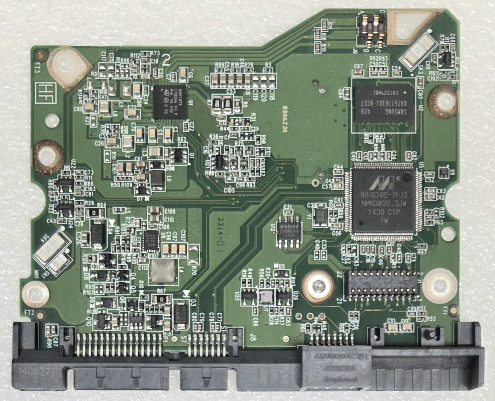 Western Digital 3TB 2060-771822-002 REV A(771822-H02) SATA PCB HDD Logic Board