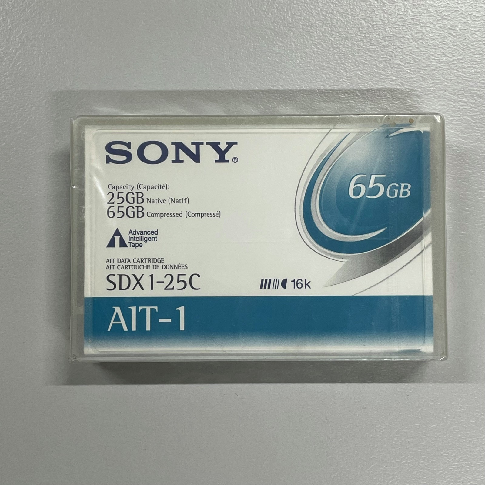 Sony SDX1 -25C  AIT-1 Cartridge 25GB Native 65GB Compressed Magnetic Tape