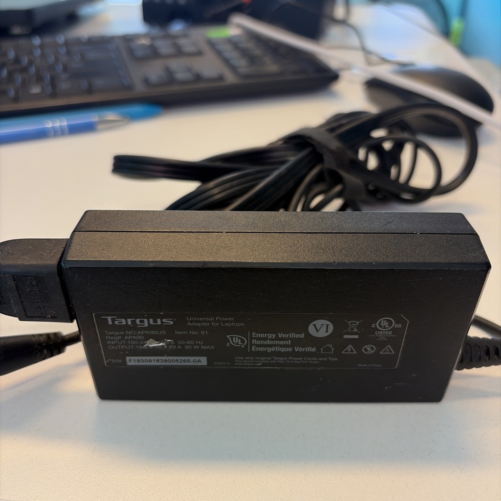 APA90US Targus 90W 19.5V 4.62A Universal Wall Power Adapter Purple Tip #7