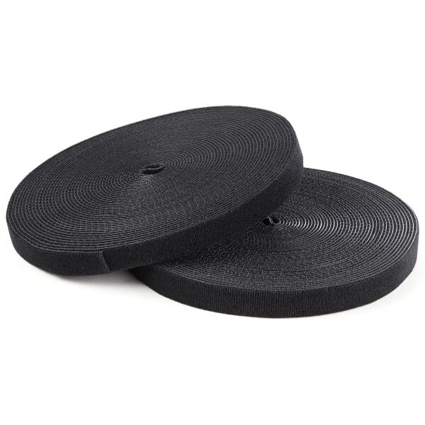 StarTech HKLP100 Hook-and-Loop Cable Management Tie - 100 ft. Bulk Roll - Black