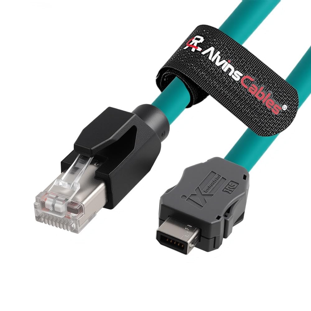 1m/3.3ft Industrial Cable for PLC Machine Vision  IX30G-A-10S-CV(7.0) A Key RJ45